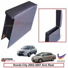 Honda City SEL (4th Gen) 2002-2008 4' Plywood PVC Armrest Center Console Box (Black)